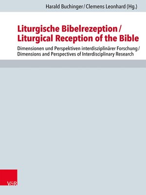 cover image of Liturgische Bibelrezeption/Liturgical Reception of the Bible